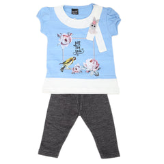 Girls Short Suit - Blue, Kids, Girls Sets And Suits, Chase Value, Chase Value