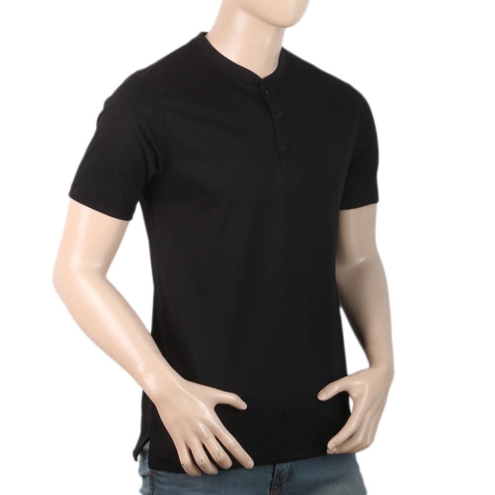Men's Half Sleeves T-Shirt - Black, Men, T-Shirts And Polos, Chase Value, Chase Value
