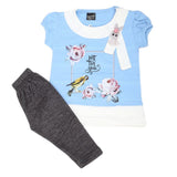 Girls Short Suit - Blue, Kids, Girls Sets And Suits, Chase Value, Chase Value
