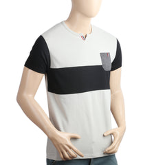 Men's Half Sleeves T-Shirt - Light Grey, Men, T-Shirts And Polos, Chase Value, Chase Value