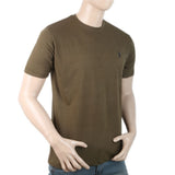 Men Half Sleeves T-Shirt - Olive Green, Men, T-Shirts And Polos, Chase Value, Chase Value