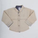 Newborn Boys Chambray Full Sleeves Shirt - Beige, Kids, NB Boys Shirts And T-Shirts, Chase Value, Chase Value