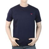 Men Half Sleeves T-Shirt - Navy Blue, Men, T-Shirts And Polos, Chase Value, Chase Value