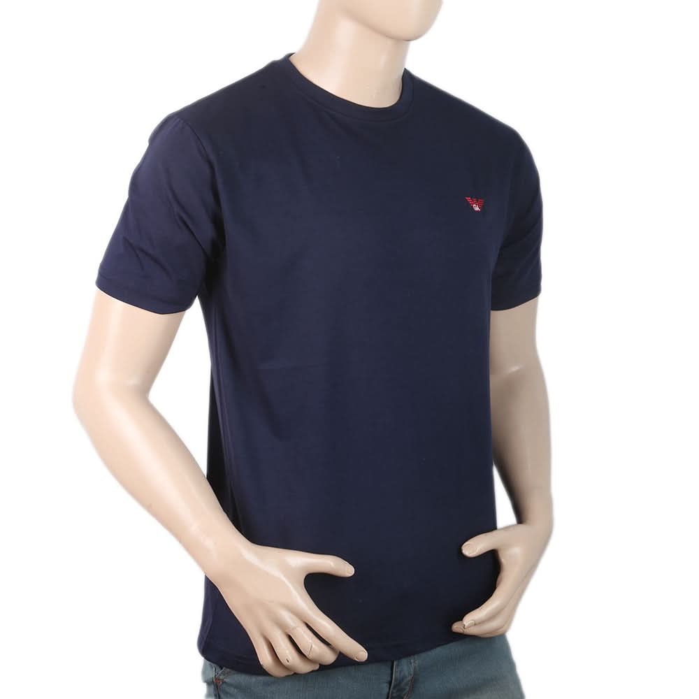 Men Half Sleeves T-Shirt - Navy Blue, Men, T-Shirts And Polos, Chase Value, Chase Value