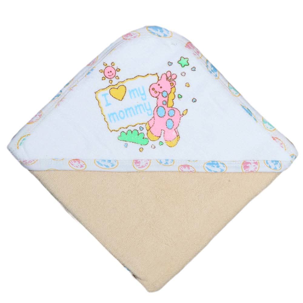 Newborn Baby Bath Towel - Off White, Kids, Bath Accessories, Chase Value, Chase Value