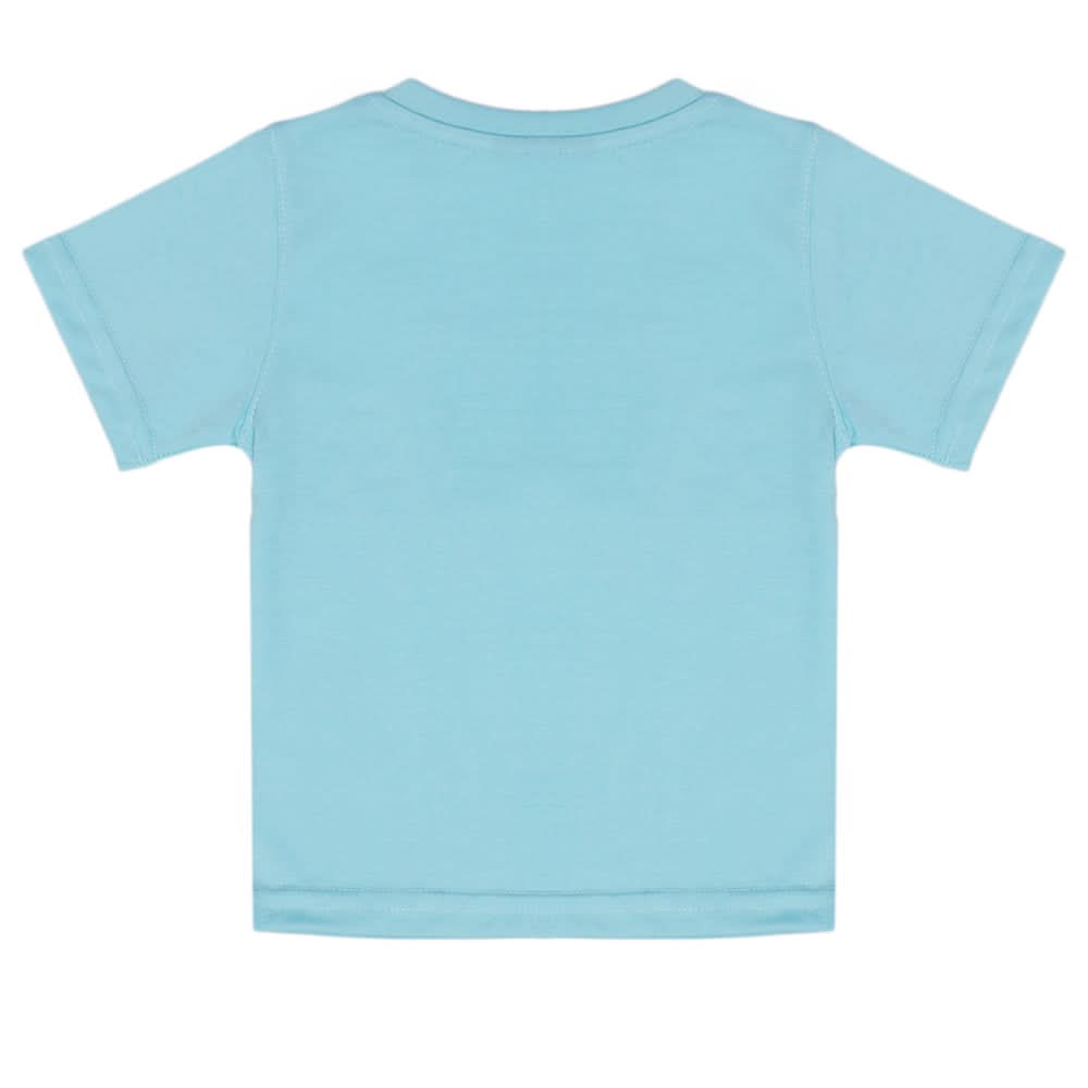 Boys Half Sleeves T-Shirt - Cyan, Boys T-Shirts, Chase Value, Chase Value
