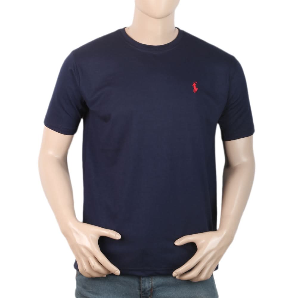 Men Half Sleeves T-Shirt - Navy Blue, Men, T-Shirts And Polos, Chase Value, Chase Value