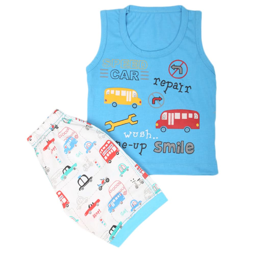 Boys Sando Suit 9232 - Blue, Kids, Boys Sets And Suits, Chase Value, Chase Value