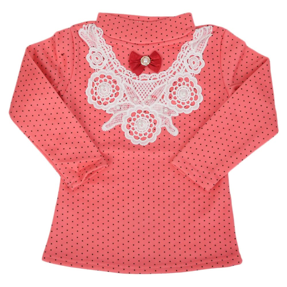 Girls Full Sleeves T-Shirt - Pink, Kids, Girls T-Shirts, Chase Value, Chase Value