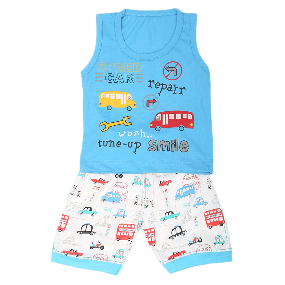 Boys Sando Suit 9232 - Blue, Kids, Boys Sets And Suits, Chase Value, Chase Value