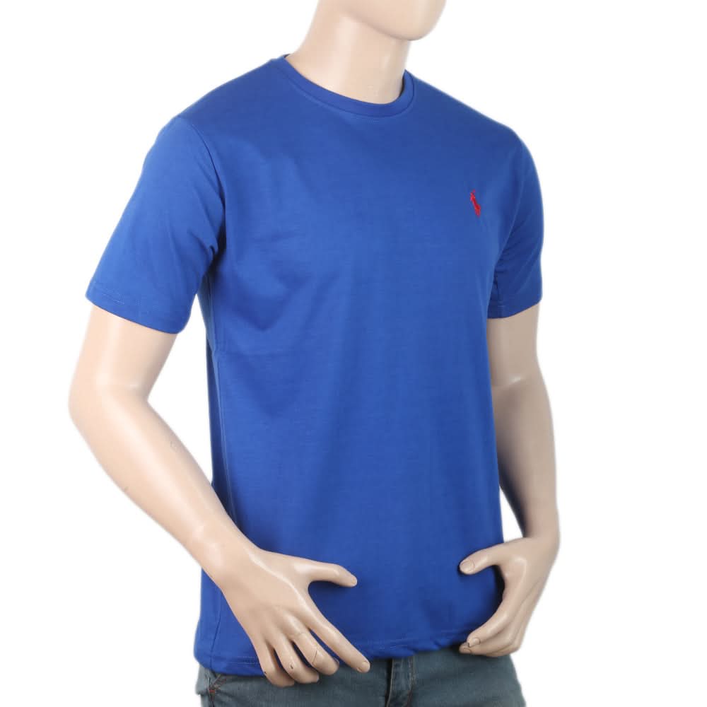 Men Half Sleeves T-Shirt - Royal Blue, Men, T-Shirts And Polos, Chase Value, Chase Value