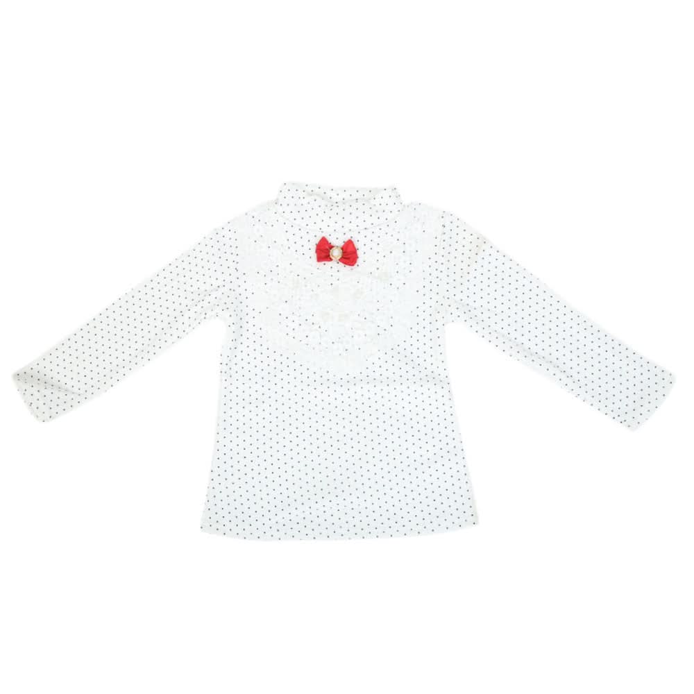 Girls Full Sleeves T-Shirt - White, Kids, Girls T-Shirts, Chase Value, Chase Value