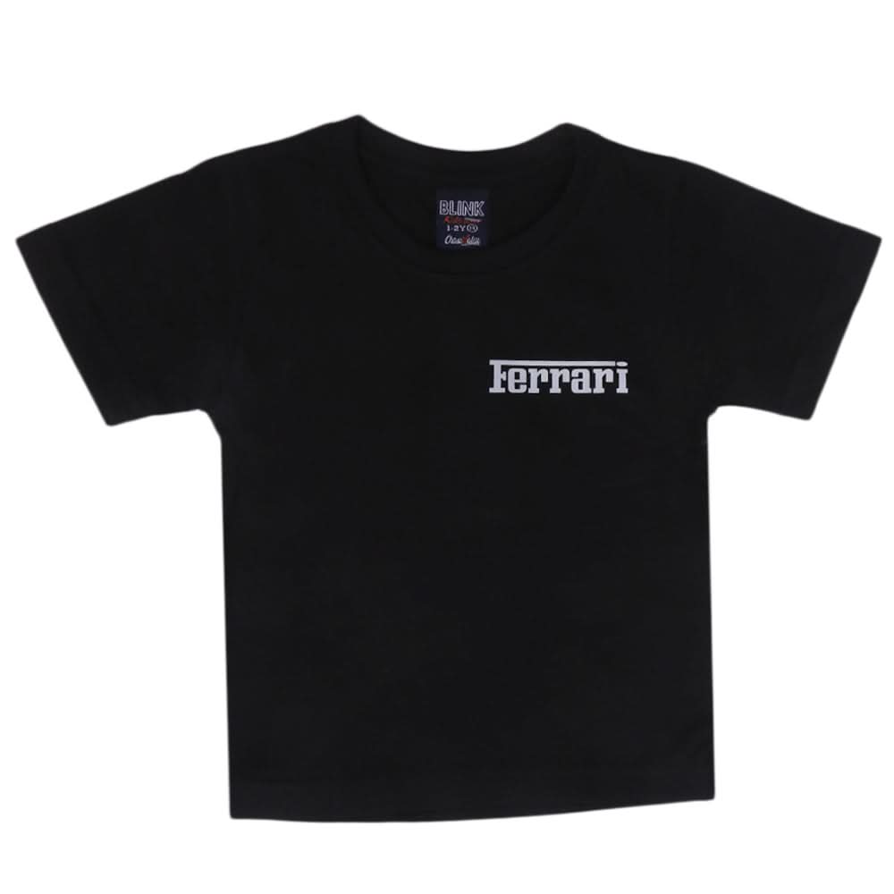 Boys Half Sleeves T-Shirt - Black, Boys T-Shirts, Chase Value, Chase Value