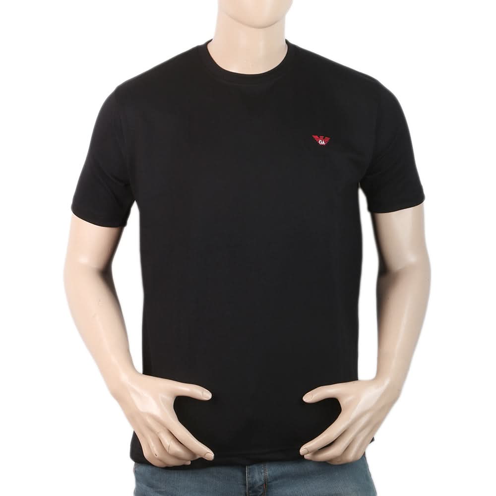 Men Half Sleeves T-Shirt - Black, Men, T-Shirts And Polos, Chase Value, Chase Value