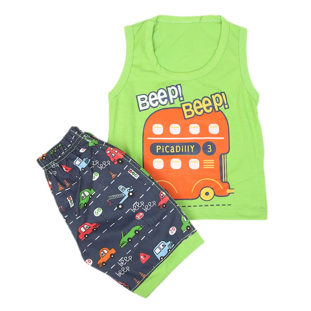 Boys Sando Suits SML 9229- Green, Kids, Boys Sets And Suits, Chase Value, Chase Value