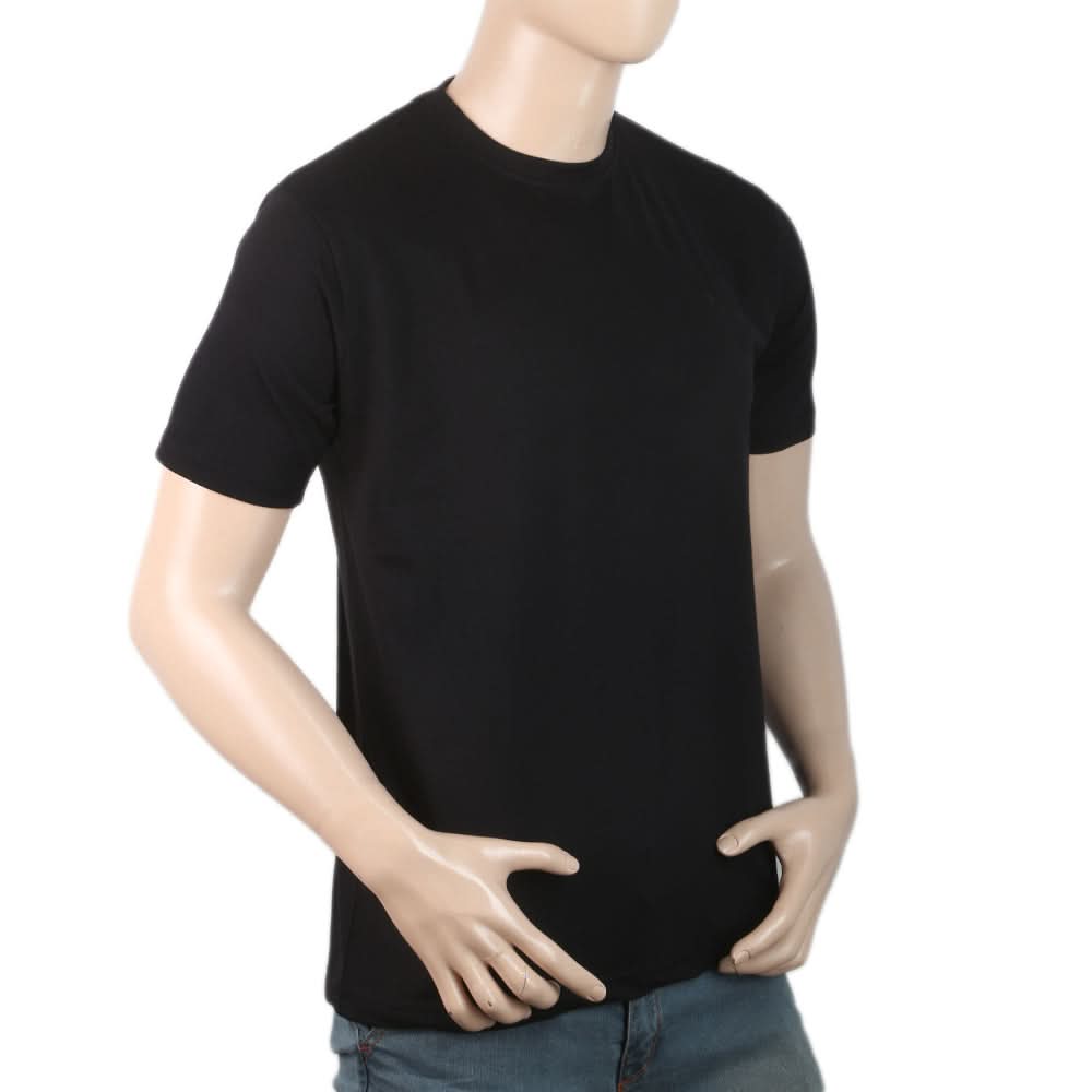 Men Half Sleeves T-Shirt - Black, Men, T-Shirts And Polos, Chase Value, Chase Value