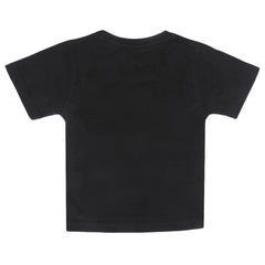 Boys Half Sleeves T-Shirt - Black, Boys T-Shirts, Chase Value, Chase Value
