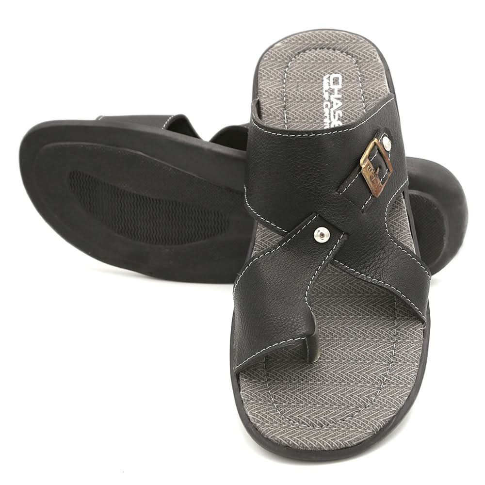 Men's Slipper (A-4) - Black, Men, Slippers, Chase Value, Chase Value