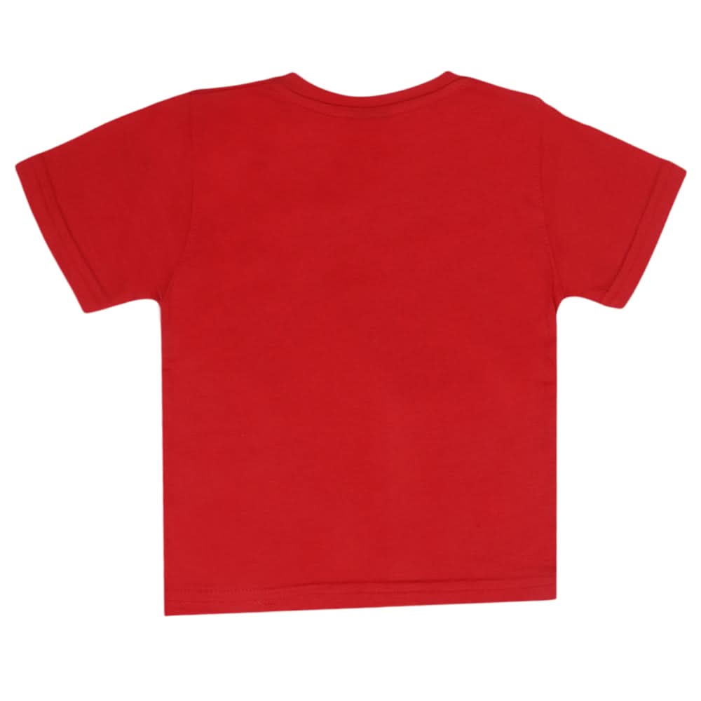 Boys Half Sleeves T-Shirt - Red, Boys T-Shirts, Chase Value, Chase Value