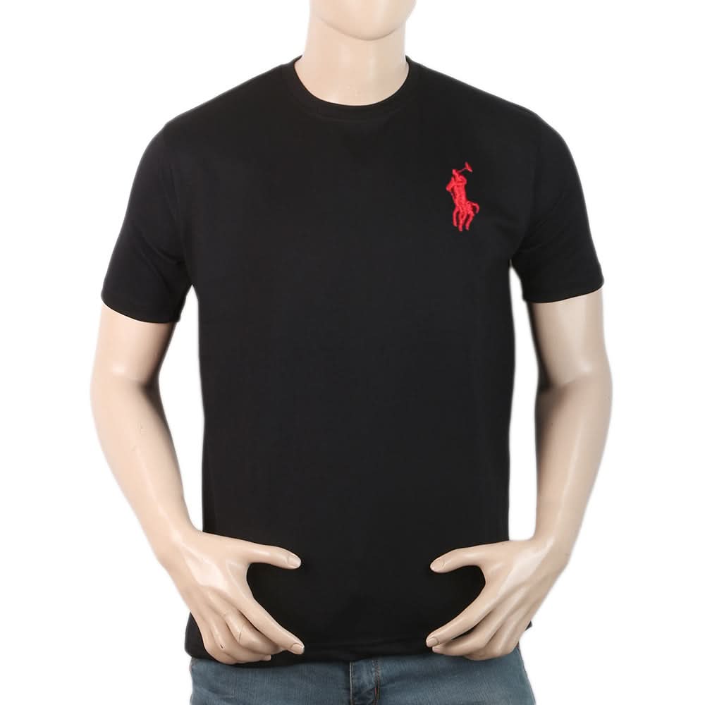 Men Half Sleeves T-Shirt - Black, Men, T-Shirts And Polos, Chase Value, Chase Value