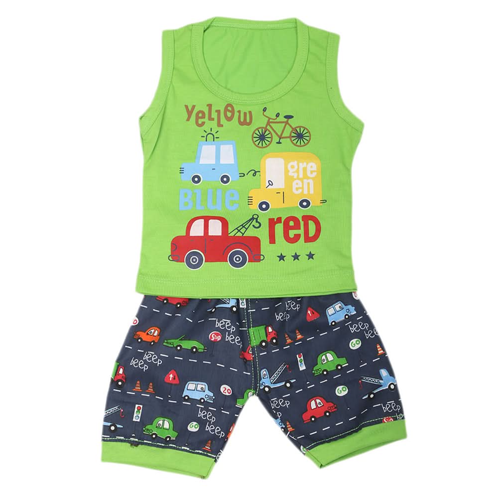 Boys Sando Suit - Green, Kids, Boys Sets And Suits, Chase Value, Chase Value