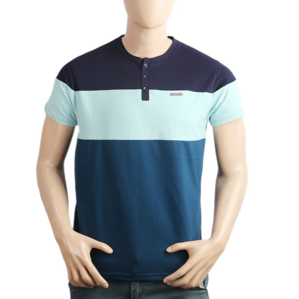 Men's Half Sleeves T-Shirt - Navy Blue, Men, T-Shirts And Polos, Chase Value, Chase Value
