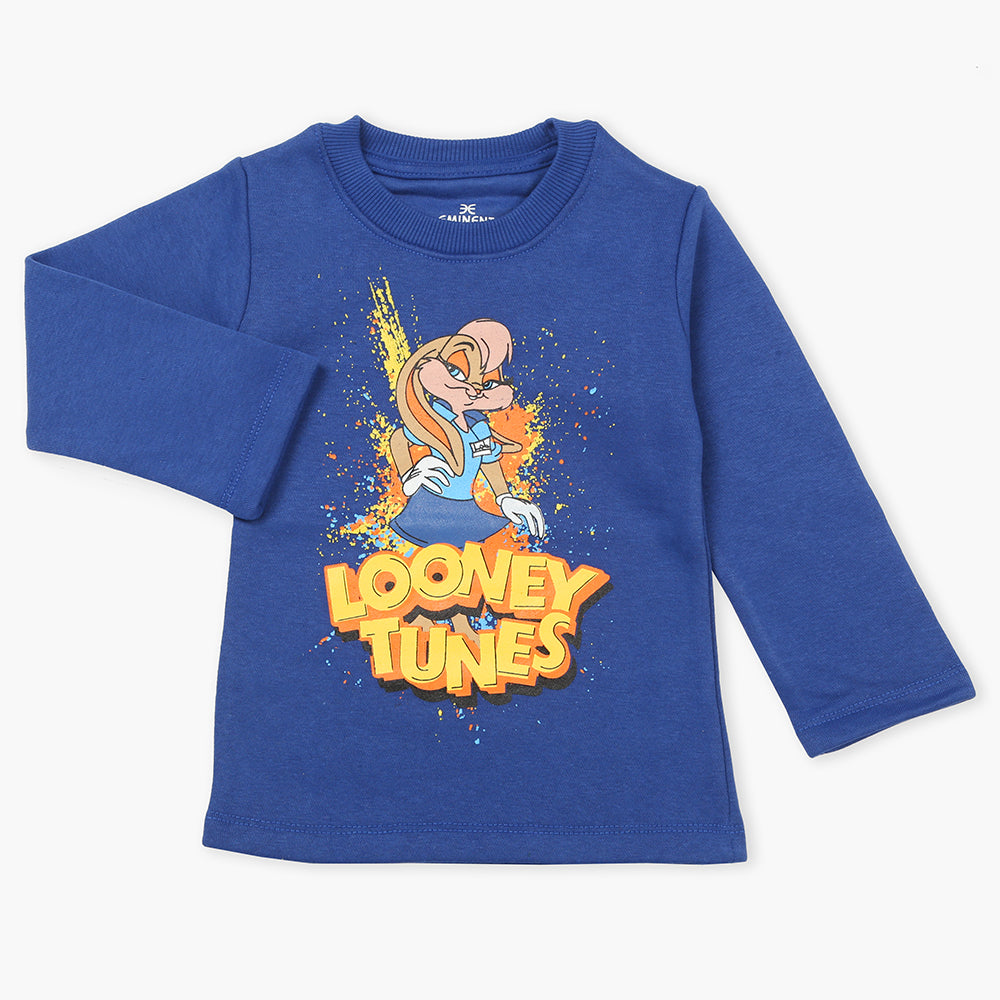 Eminent Girls Full Sleeves T-Shirt - Blue, Girls T-Shirts, Eminent, Chase Value