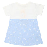 Newborn Girls Half Sleeves Frock - Blue, Kids, Newborn Girls Frocks, Chase Value, Chase Value