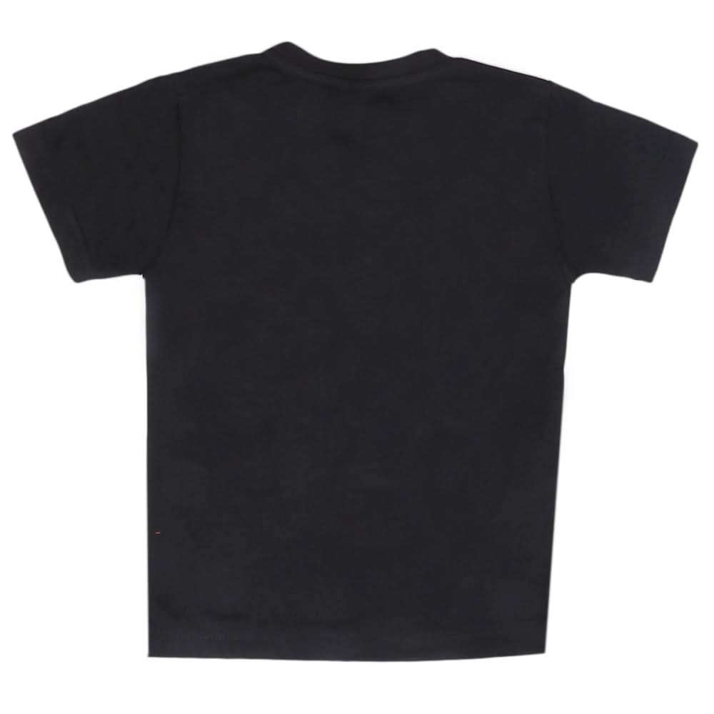 Boys Emboss Logo T-Shirt - Black, Boys T-Shirts, Chase Value, Chase Value