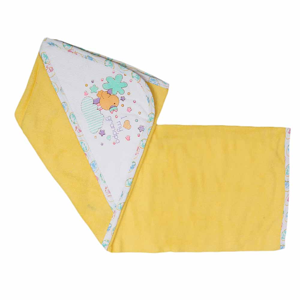 Newborn Baby Bath Towel -  Yellow, Kids, Bath Accessories, Chase Value, Chase Value