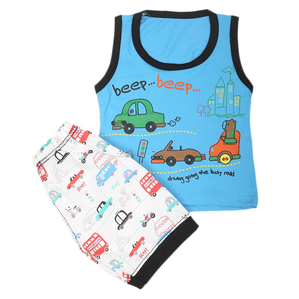 Boys Sando Suit 9233 - Blue, Kids, Boys Sets And Suits, Chase Value, Chase Value