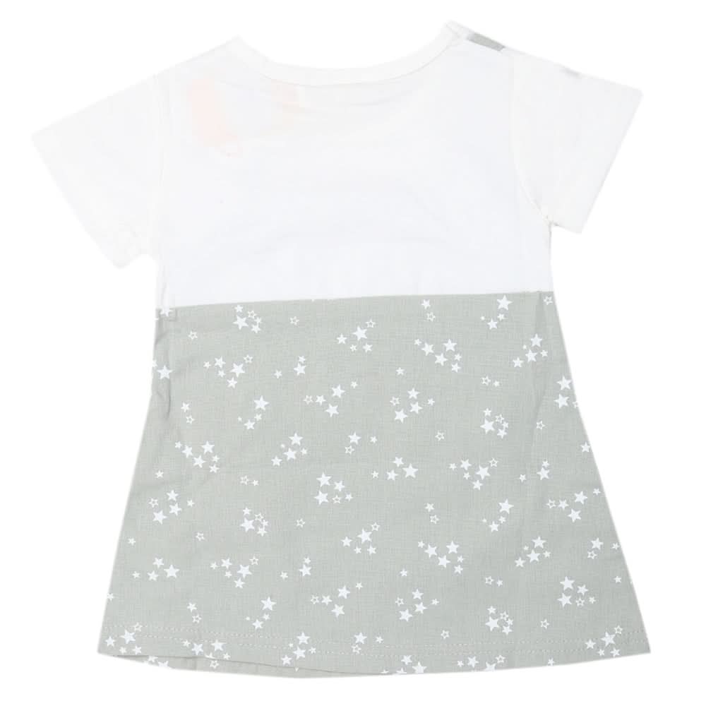 Newborn Girls Half Sleeves Frock - Olive, Kids, Newborn Girls Frocks, Chase Value, Chase Value