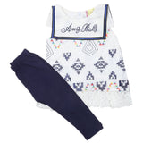Newborn Girls Half Sleeves Suit - White - A, Kids, Newborn Girls Sets And Suits, Chase Value, Chase Value