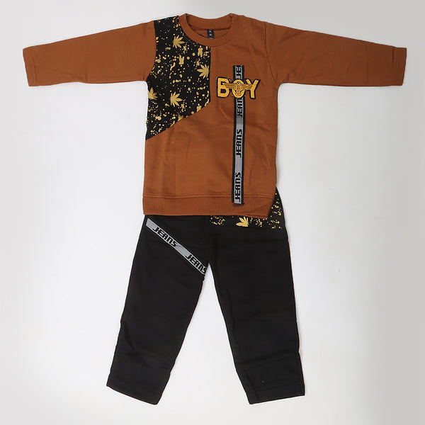 Boys Full Sleeves Suit - Brown, Kids, Boys Sets And Suits, Chase Value, Chase Value