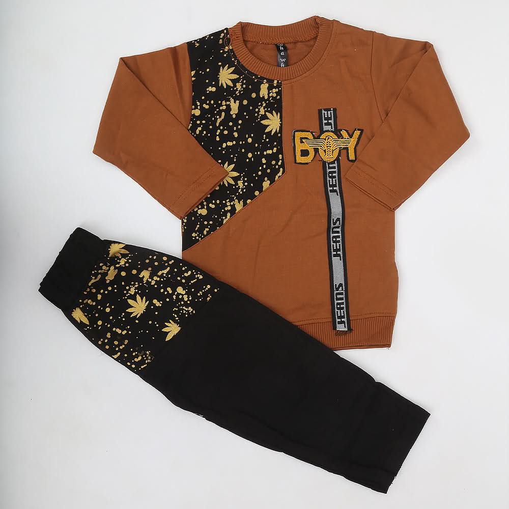 Boys Full Sleeves Suit - Brown, Kids, Boys Sets And Suits, Chase Value, Chase Value