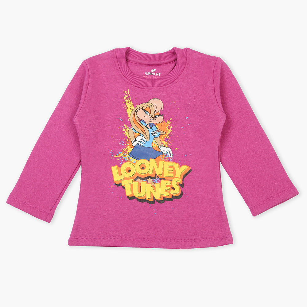 Eminent Girls Full Sleeves T-Shirt - Dark Pink, Girls T-Shirts, Eminent, Chase Value