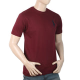 Men Half Sleeves T-Shirt - Maroon, Men, T-Shirts And Polos, Chase Value, Chase Value