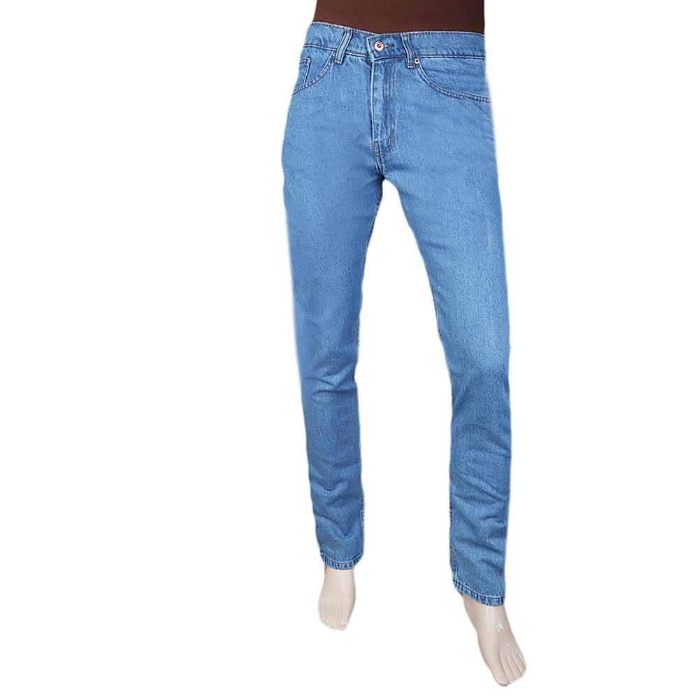 Men's Basic Rigid Denim Pant - Light Blue, Men, Casual Pants And Jeans, Chase Value, Chase Value