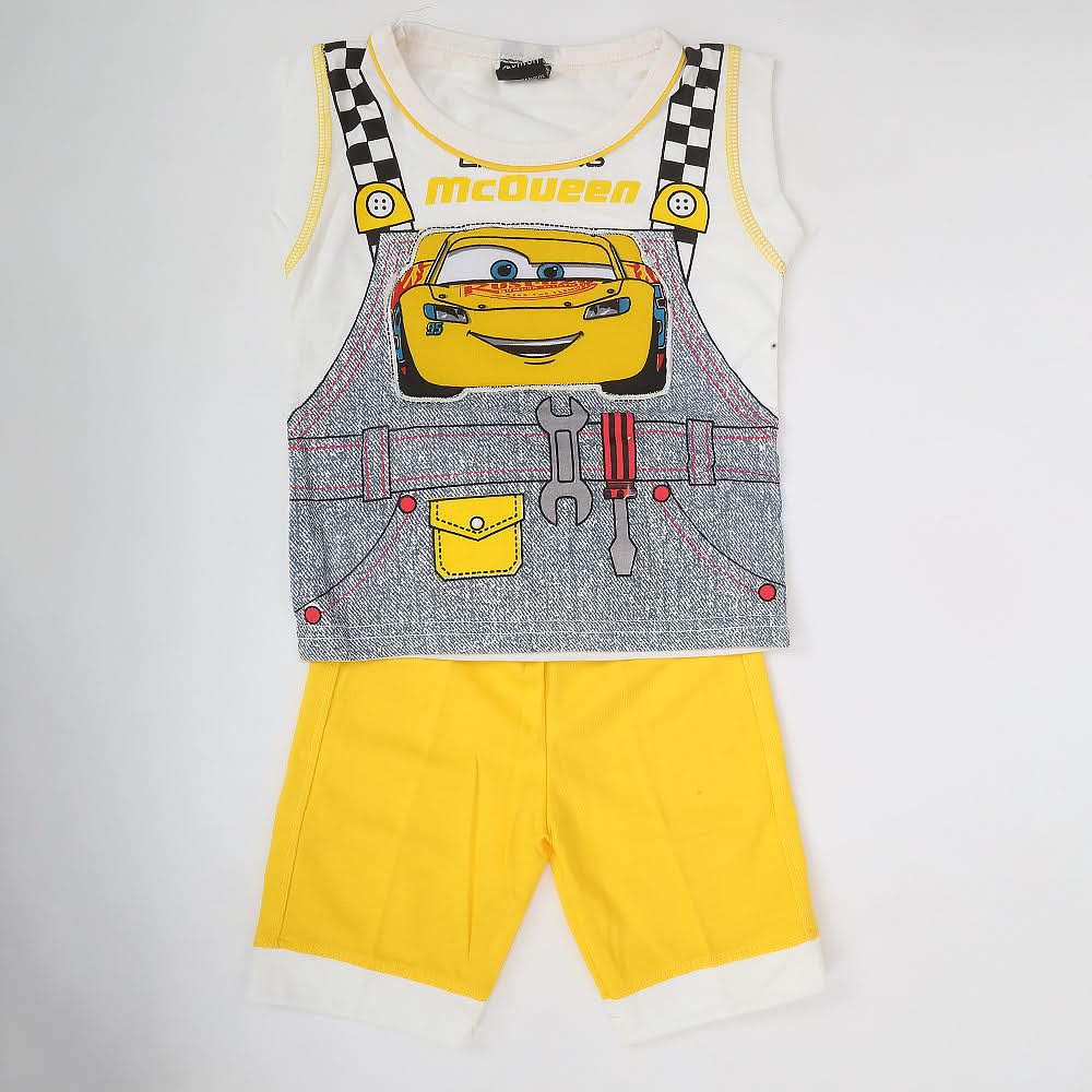 Boys Sando Suit - Yellow, Kids, Boys Sets And Suits, Chase Value, Chase Value