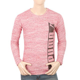 Men's Full Sleeves Twisted T-Shirt - Peach, Men, T-Shirts And Polos, Chase Value, Chase Value