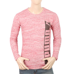 Men's Full Sleeves Twisted T-Shirt - Peach, Men, T-Shirts And Polos, Chase Value, Chase Value