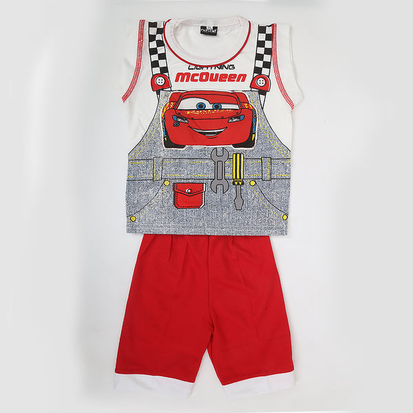 Boys Sando Suit - Red, Kids, Boys Sets And Suits, Chase Value, Chase Value