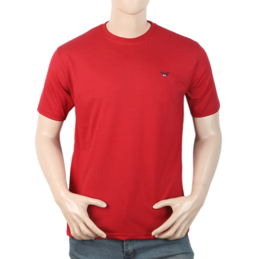 Men Half Sleeves T-Shirt - Red, Men, T-Shirts And Polos, Chase Value, Chase Value