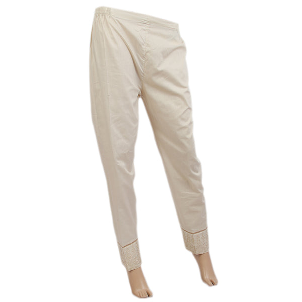 Women's Eminent Embroidered Woven Trouser - Skin, Women Pants & Tights, Eminent, Chase Value