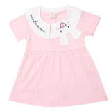 Newborn Girls Half Sleeves Frock - Light Pink, Kids, Newborn Girls Frocks, Chase Value, Chase Value