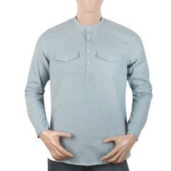 Men's Full Sleeves Casual Shirt - Cyan, Men, Shirts, Chase Value, Chase Value