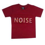 Boys Emboss Logo T-Shirt - Maroon, Boys T-Shirts, Chase Value, Chase Value