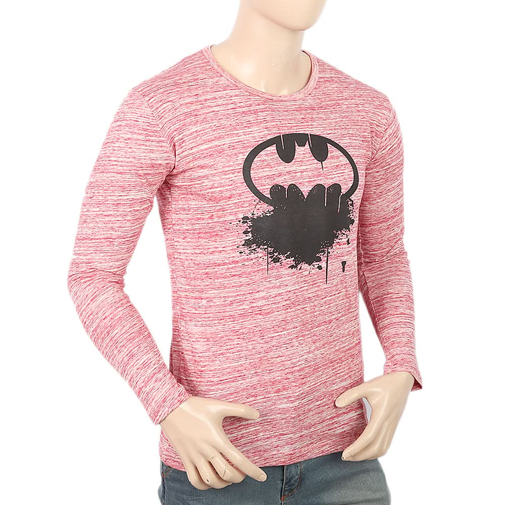 Men's Full Sleeves Twisted T-Shirt - Peach, Men, T-Shirts And Polos, Chase Value, Chase Value