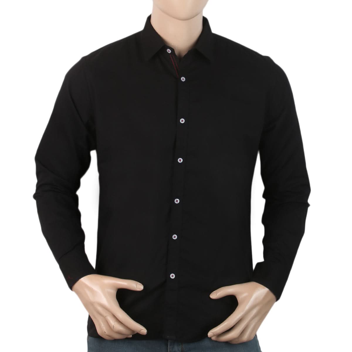 Men's Full Sleeves Casual Shirt - Black, Men, Shirts, Chase Value, Chase Value