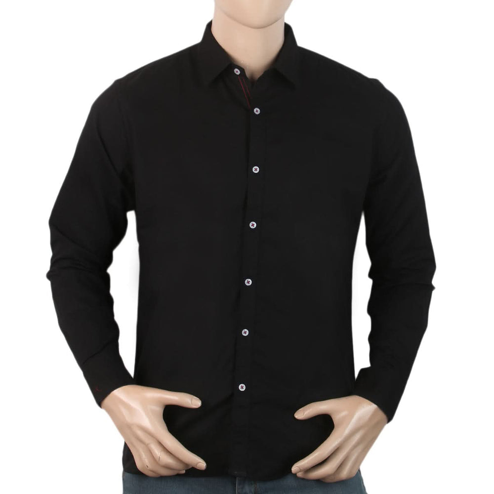 Men's Full Sleeves Casual Shirt - Black, Men, Shirts, Chase Value, Chase Value